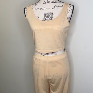 Beige full piece outfit